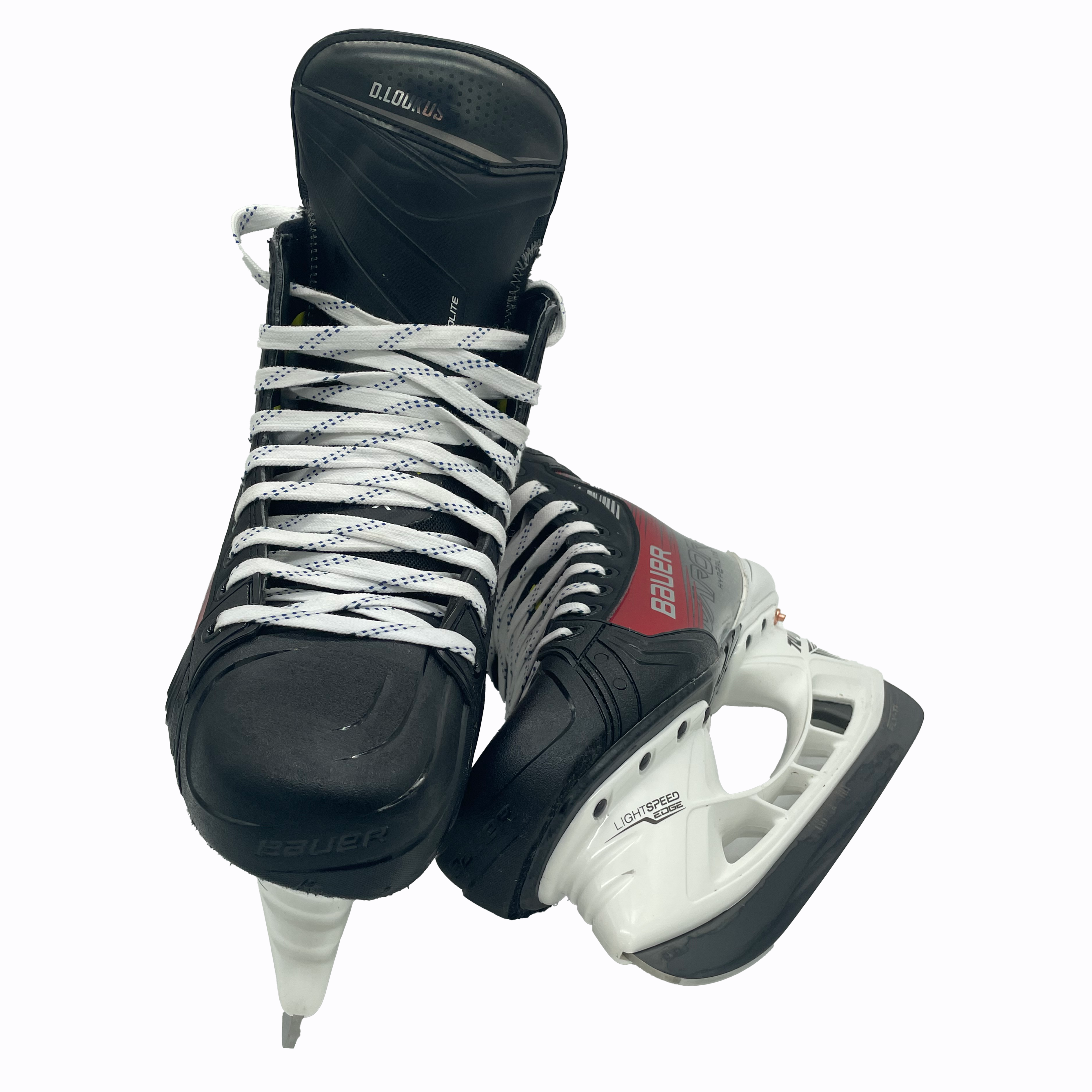 Bauer Vapor Hyperlite 2 – Patins de hockey Pro Stock – Taille 7,5D (rouge)
